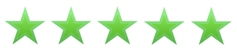 Positive Kundenbewertung mit 5 Sternen, maximale Punktzahl